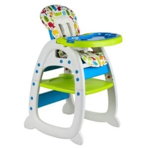Convertible Baby High Chair - Blue/ Green