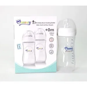 Mom Easy Feeding Bottle 330ML Wide Neck (Twin-pack)