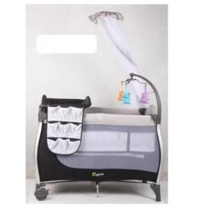 Black Baby Playpen With Infant Changing Station