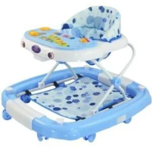 2 in 1 Baby Walker/Rocker - Blue & white