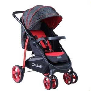 2 Way big wheels all terrain Baby Stroller - Red