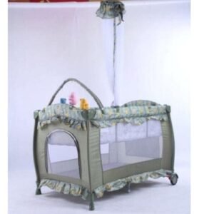 Baby playpen/ travel Crib With Changing Table-Multicolour