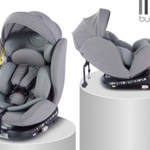 Burbay T10 ISOFIX 360° baby Car Seat Convertible Child Safety Seat with Side Impact Protection, Reclining Design & Adjustable Headrest (0–12 years) 40-150cm Kids Group 0+1/2/3