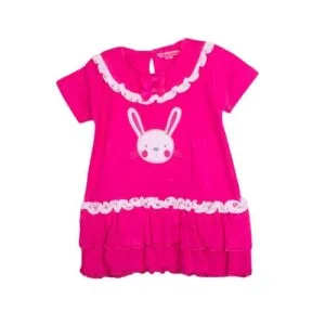 2pc Girls set (Frock and Pink,White Panty)