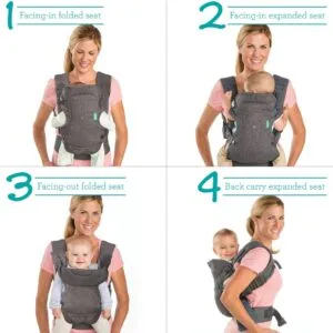 Infantino flip advanced  4-In-1 Convertible Baby Carrier( newborn to 14.5 kgs)