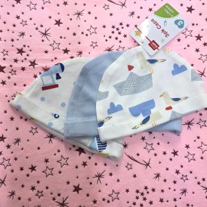 3 pcs cotton Baby Hat set , soft breathable cotton( 0-9 months)
