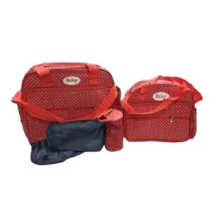 Red 4In1 Diaper Bag