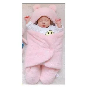 Baby Swaddle Wrap Blanket And Baby Sac- Pink