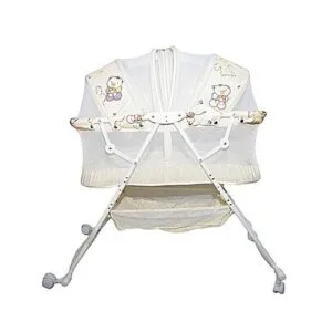 Metal Baby Crib-cream