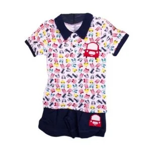 Generic 2 PC boys set (polo t-shirt and shorts)