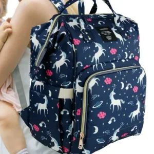 Blue Diaper Bag Backpack