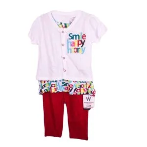 Kids Top And Tights - Multicolored