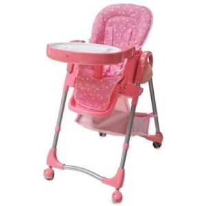 Baby Feeding Chair (moving)-Pink