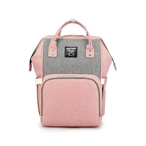 Diaper Bag -Pink & Grey | Tash Baby Store