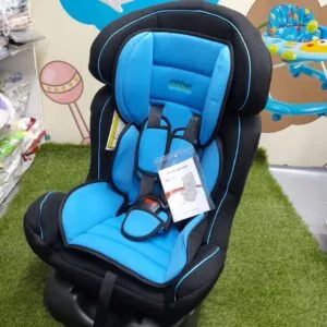 Grey Reclining Baby Car Seat - Comfortable Travel for Infants