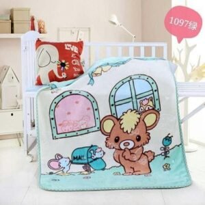 Baby Receiving Blanket / Shawl - Blue (print may vary)