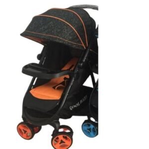 Foldable Baby Stroller/ Pram/push Chair/ Buggy- Black&Orange