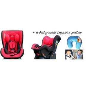 Reclining Baby Car Seat - red + a baby neck support pillow