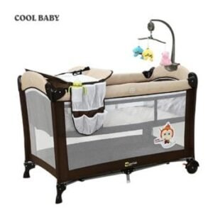Brown Baby Crib Playpen