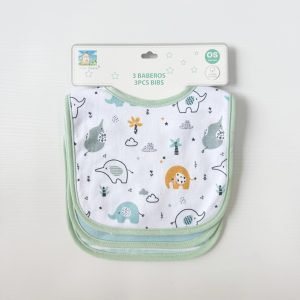 Baby waterproof feeding/ drool bibs ( set of 3)