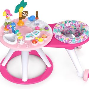 Bright Starts Around We Go 3 in 1 Baby Walker, Discovery Activity Center and Table, Ages 6 Months+