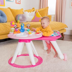 Bright Starts Around We Go 3 in 1 Baby Walker, Discovery Activity Center and Table, Ages 6 Months+