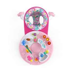 Bright Starts Around We Go 3 in 1 Baby Walker, Discovery Activity Center and Table, Ages 6 Months+