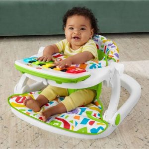 Baby Chair floor seat , Deluxe Sit-Me-Up pillow Seat With Kick & Play Piano Learning Toy & Snack Tray