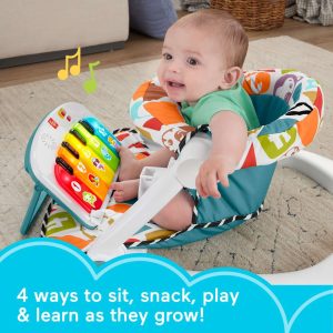 Baby Chair floor seat , Deluxe Sit-Me-Up pillow Seat With Kick & Play Piano Learning Toy & Snack Tray
