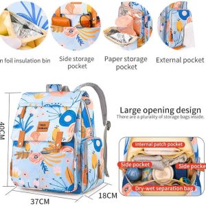 Multifunctional Travel Diaper Bag, Baby Diaper Bags for Travel, Mummy Bag for Baby Travel Backpack with Multiple Pockets