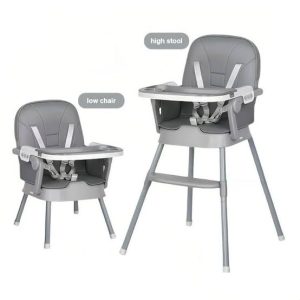 4 in 1 foldable Baby High Chair,Foldable Portable Infant Dining Chair|,Lightweight Booster Seat for 6 months +