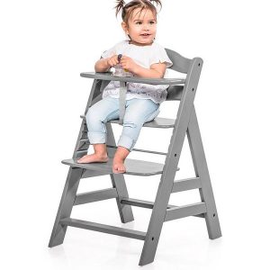 Alpha+ Wooden Adjustable feeding chair/ Highchair Grow-Along Chair For Babies and Children - From 6 Months Onwards