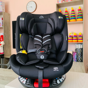 Burbay premium ISOFIX 360 Rotation I-Size Car Seat Group 0/1/2/3 | 40-150 cm | Isofix and Top Tether | Birth to 12 Years (0-36 kg)