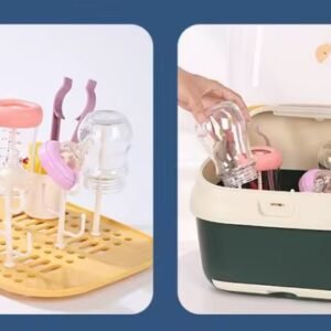 Portable baby bottle drying rack