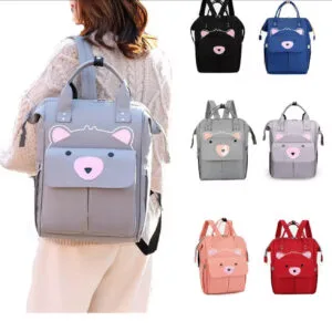 Mummy Bag Bagpack diaper bag with insulated bottle pockets
