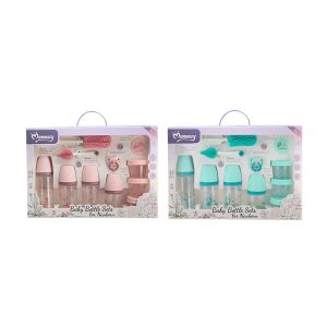 MomEasy advanced Anticolic baby bottle set with milk/formula storage cups and 2 in 1 silicone cleaning brush( 11 pcs set)