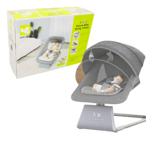4 in 1 cool baby deluxe baby swing with mosquito net, timer, remote and mosquito net