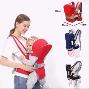 Best And Comfortable Baby 2 STRAP Carrier with a hood- Red