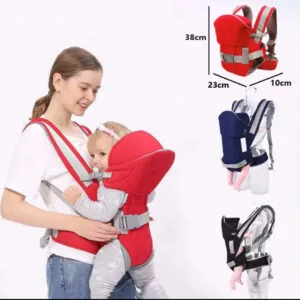 Best And Comfortable Baby 2 STRAP Carrier with a hood- Red