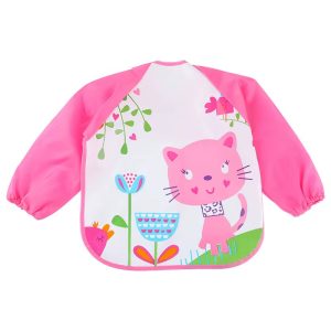 Long-sleeved Waterproof Bibs/ Wearable Baby Bibs
