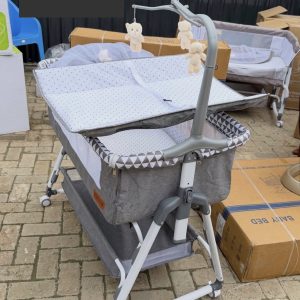 4 in 1 Baby Cosleeper Bed with rocking mode and overhead toys : The Best Sleep Solution for Your Infant