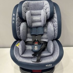 Burbay premium ISOFIX 360 Rotation I-Size baby Car Seat Group 0/1/2/3 | 40-150 cm | Isofix and Top Tether | Birth to 12 Years (0-36 kg)AG 111