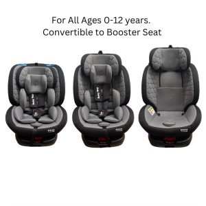 Burbay premium ISOFIX 360 Rotation I-Size baby Car Seat Group 0/1/2/3 | 40-150 cm | Isofix and Top Tether | Birth to 12 Years (0-36 kg)AG 111