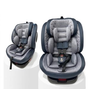 Burbay premium ISOFIX 360 Rotation I-Size baby Car Seat Group 0/1/2/3 | 40-150 cm | Isofix and Top Tether | Birth to 12 Years (0-36 kg)AG 111