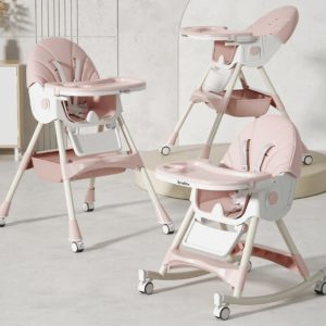 4 in 1 kidilo strong foldable Baby High Chair,Foldable Portable baby feeding Chair/ dining chair (weight limit- 50 kgs)