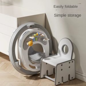 Height adjustable baby Walker with push handle , music and lights