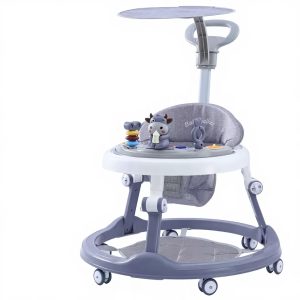 Height adjustable baby Walker with push handle , music and lights