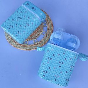 Insulated Bottle Warmer With A Pair Of Feeding Bottles