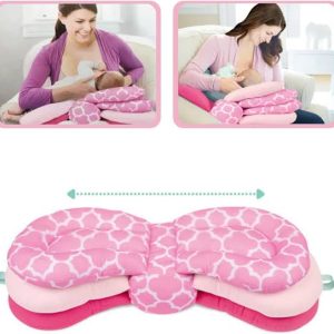 Elevate adjustable nursing pillow/ breastfeeding pillow with layers (pink)