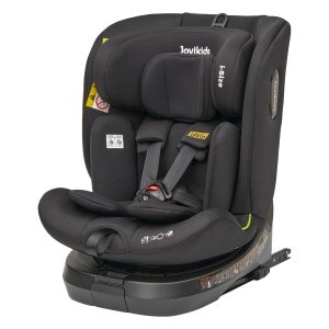 Jovikids premium ISOFIX baby Car Seat with 360 degree rotation for 40-150cm Kids Group 0+1/2/3 WDCS001 Black Age- Newborn to 12 Years (0-36 kg)